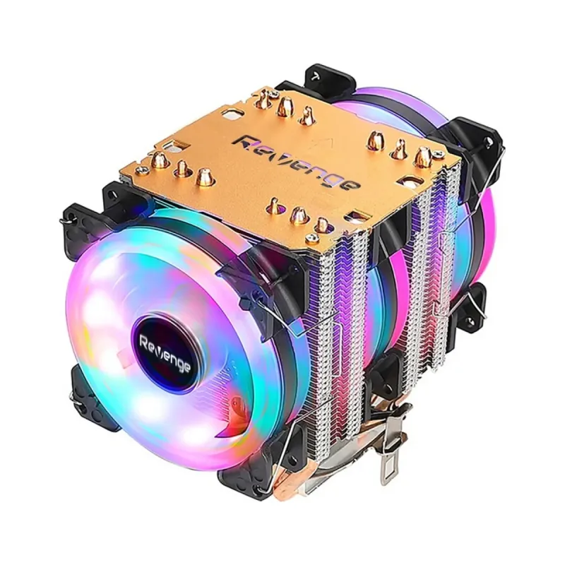 Revenge Cold Frost 603 80 mm 3 Fanlı Siyah Hava İşlemci Soğutucu