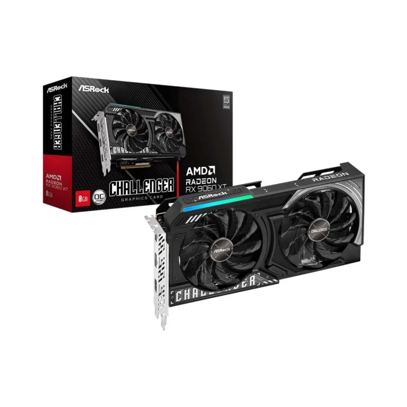 ASRock Radeon RX 9060 XT Challenger OC 8GB GDDR6 Ekran Kartı