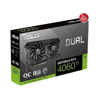 Asus Dual GeForce RTX 4060 Ti Evo OC Edition 8GB GDDR6 Ekran Kartı