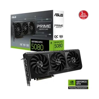 Asus Prime GeForce RTX 5080 OC Edition 16GB GDDR7 Ekran Kartı