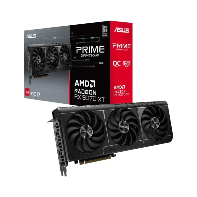 Asus Prime Radeon RX 9070 XT OC 16GB GDDR6 Ekran Kartı