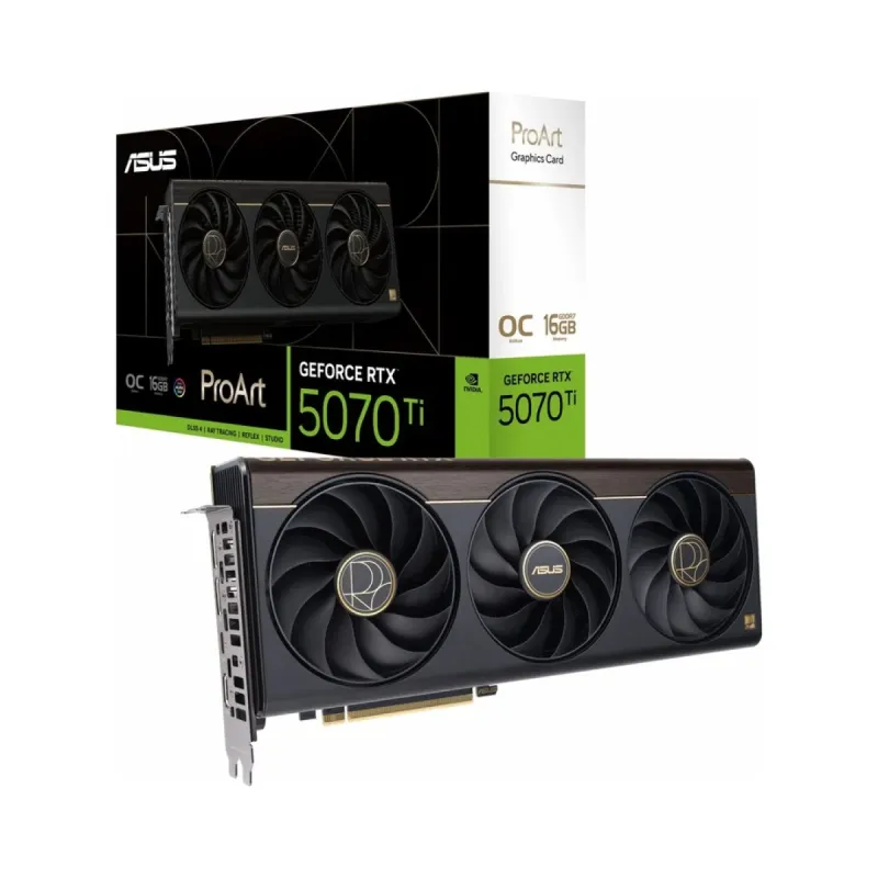 Asus ProArt GeForce RTX 5070 Ti OC 16GB GDDR7 Ekran Kartı
