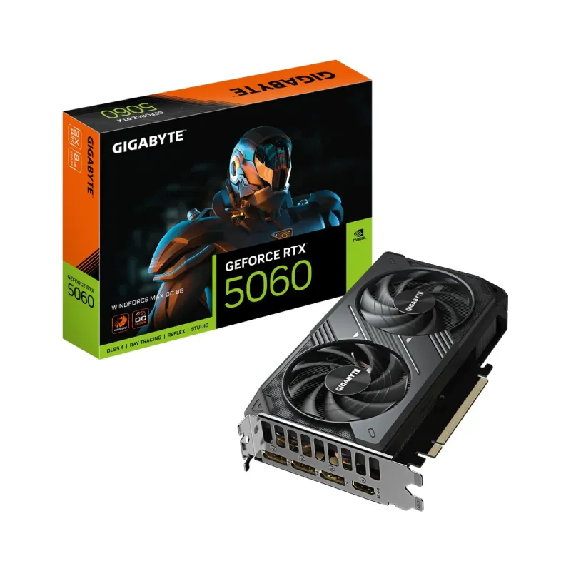 Gigabyte GeForce RTX 5060 Windforce OC 8GB GDDR7 Ekran Kartı