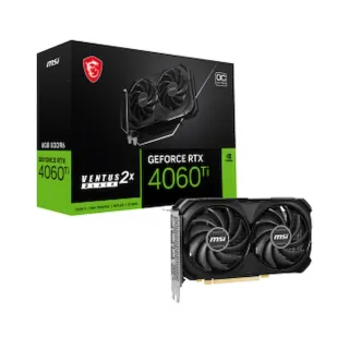 MSI GeForce RTX 4060 Ti Ventus 2X Black OC 8GB GDDR6 Ekran Kartı