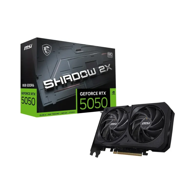 MSI GeForce RTX 5050 Shadow 2X OC 8GB GDDR6 Ekran Kartı