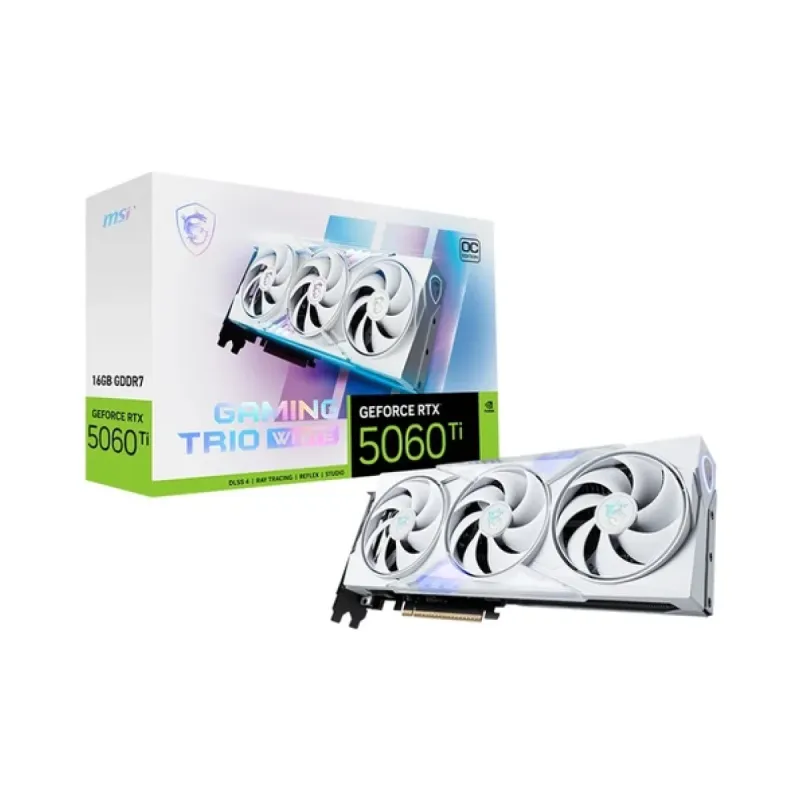 MSI GeForce RTX 5060 Ti Gaming Trio OC W 16GB GDDR7 Ekran Kartı