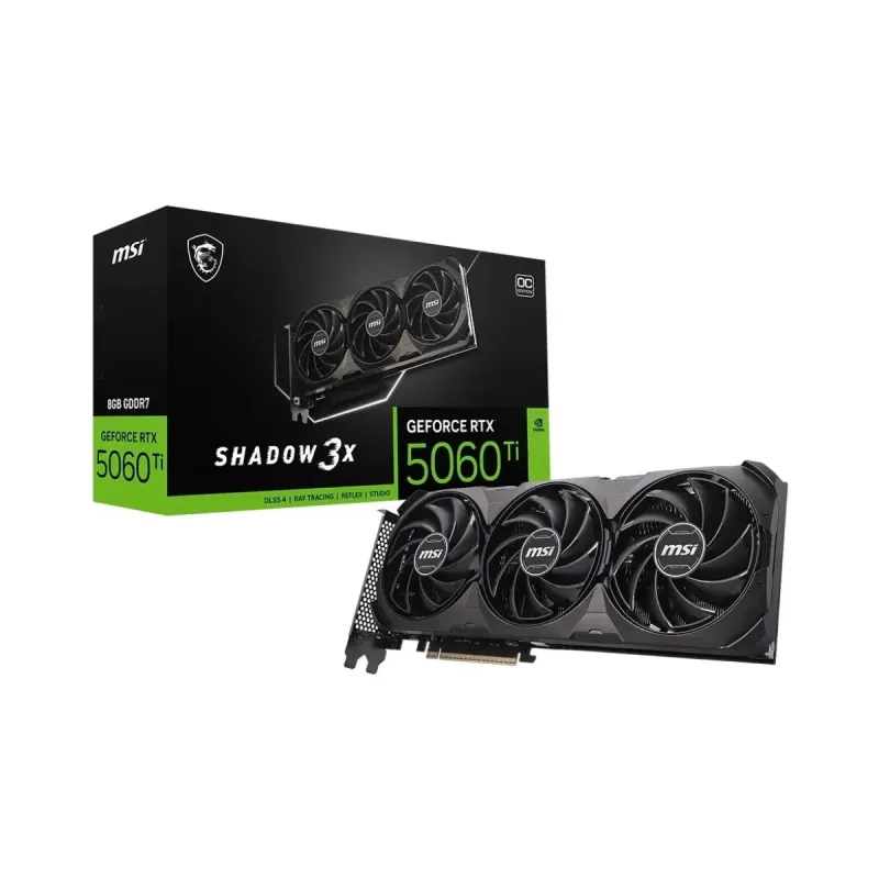 MSI GeForce RTX 5060 Ti Shadow 3X Classic 8GB GDDR7 Ekran Kartı