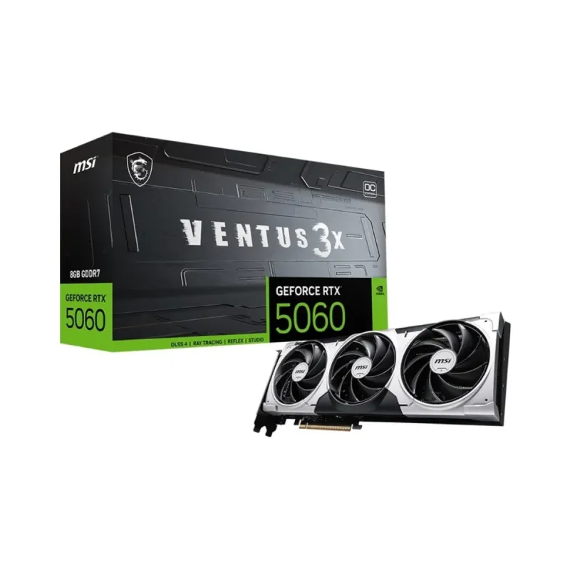 MSI GeForce RTX 5060 Ventus 3X OC 8GB GDDR7 Ekran Kartı