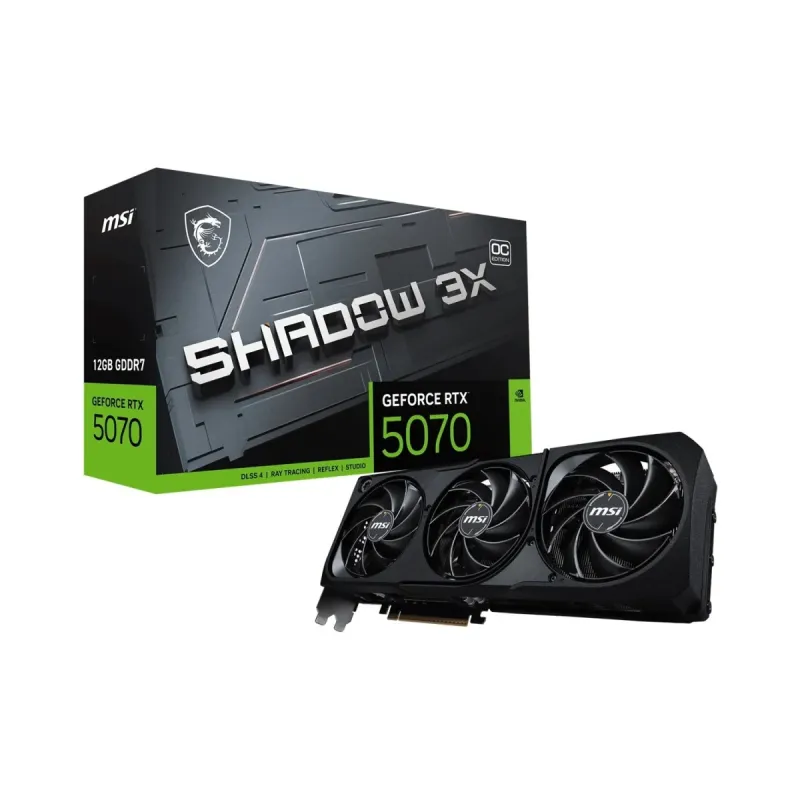 MSI GeForce RTX 5070 Shadow 3X OC 12GB GDDR7 Ekran Kartı