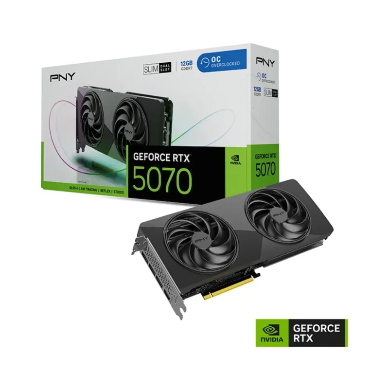 PNY GeForce RTX 5070 Slim OC 12GB GDDR7 Ekran Kartı