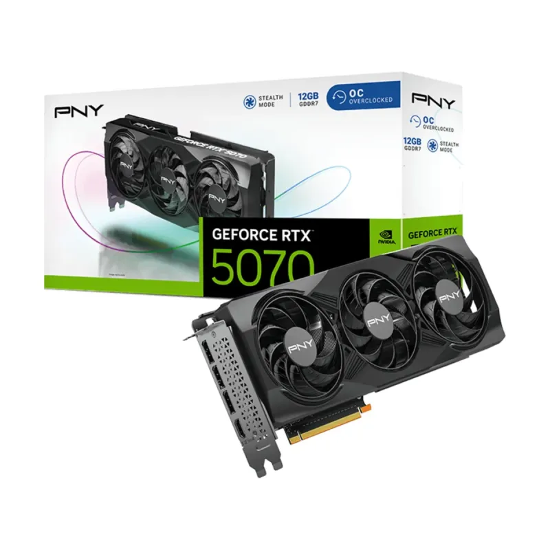 PNY GeForce RTX 5070 Triple Fan OC 12GB GDDR7 Ekran Kartı