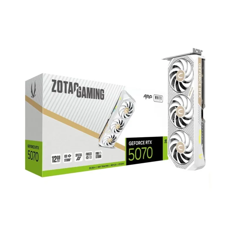 Zotac Gaming GeForce RTX 5070 AMP White 12GB GDDR7 Ekran Kartı