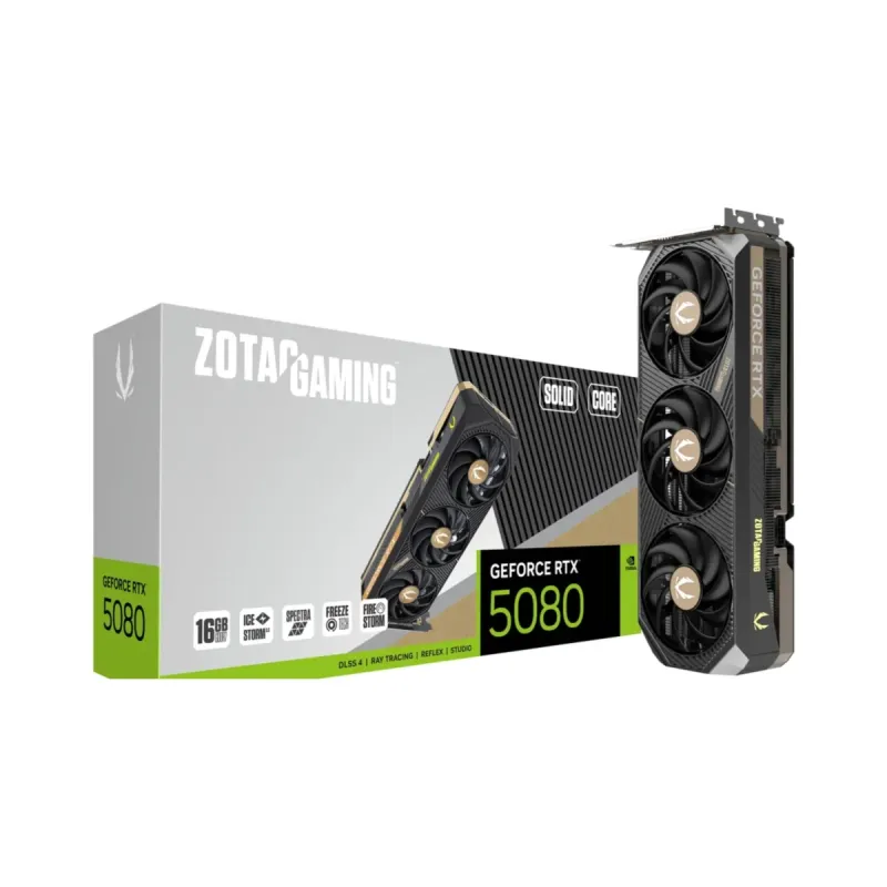 Zotac Gaming GeForce RTX 5080 Solid Core 16GB GDDR7 Ekran Kartı