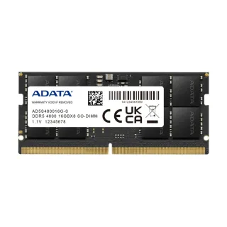 Adata Premier 16 GB (1x16 GB) DDR5 4800 MT/s CL40 SO-DIMM Siyah RAM
