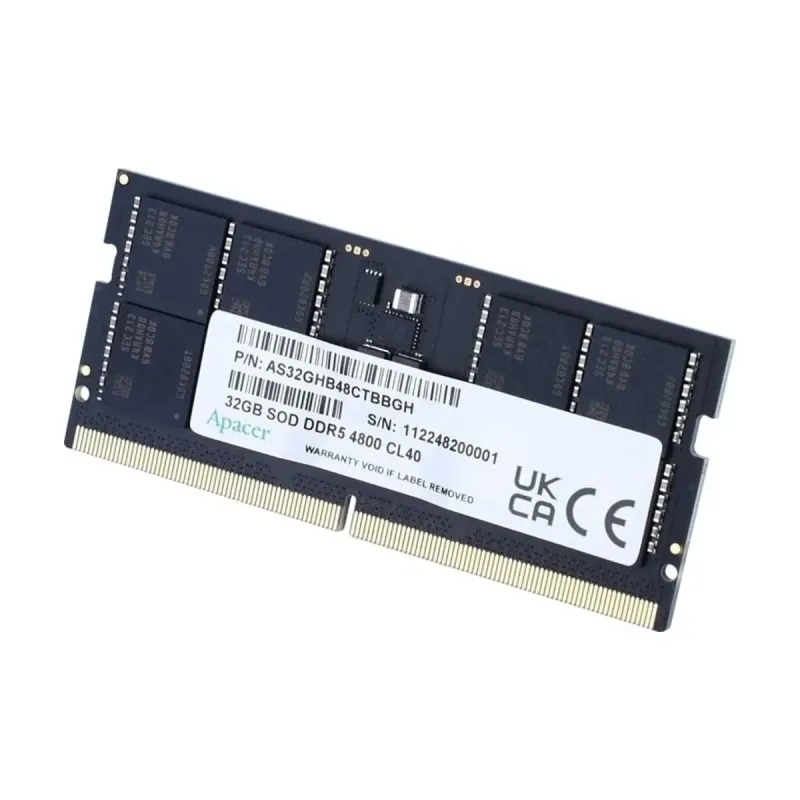 Apacer Standard 16 GB (1x16 GB) DDR5 5600 MT/s CL40 SO-DIMM Siyah RAM