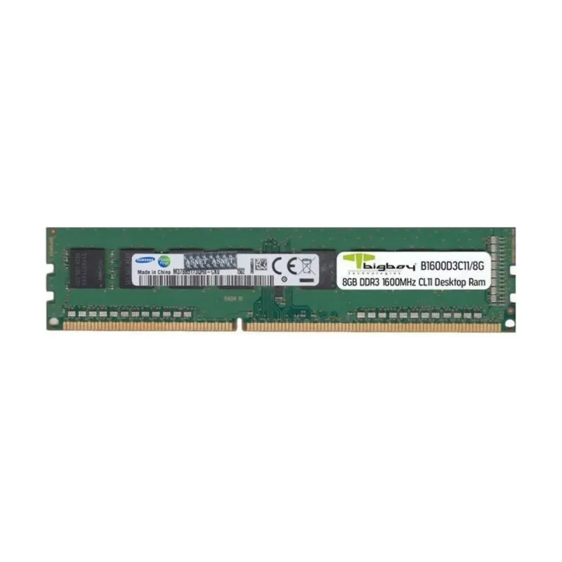 Bigboy B1600D3C11/8G 8 GB (1x8 GB) DDR3 1600 MT/s CL11 DIMM Yeşil RAM