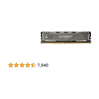Crucial Ballistix Sport LT 8 GB (1x8 GB) DDR4 2666 MT/s CL16 DIMM RAM