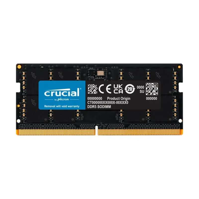 Crucial CT16G56C46S5 16 GB (1x16 GB) DDR5 5600 MT/s CL46 SO-DIMM Siyah RAM