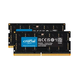 Crucial CT2K16G48C40S5 32 GB (2x16 GB) DDR5 4800 MT/s CL40 SO-DIMM Siyah RAM