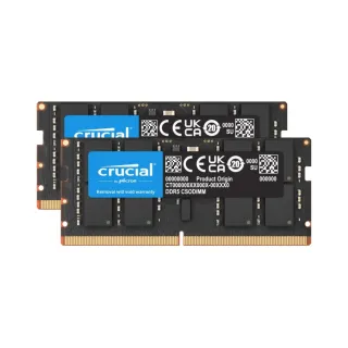 Crucial CT2K16G64C52CS5 32 GB (2x16 GB) DDR5 6400 MT/s CL52 CSODIMM Siyah RAM