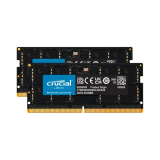 Crucial CT2K32G56C46S5 64 GB (2x32 GB) DDR5 5600 MT/s CL46 SO-DIMM Siyah RAM