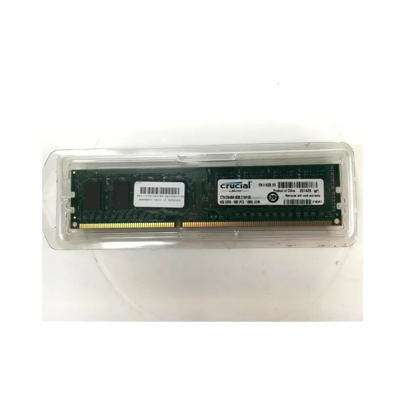Crucial CT51264BA160B 4 GB (1x4 GB) DDR3 1600 MT/s CL11 DIMM Yeşil RAM