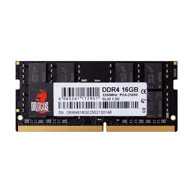 Dragos Frostier M 16 GB (1x16 GB) DDR4 3200 MT/s CL19 SO-DIMM Siyah RAM