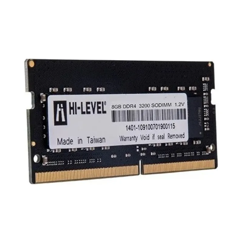 Hi-Level HLV-SOPC25600D4/8G 8 GB (1x8 GB) DDR4 3200 MT/s CL22 SO-DIMM Siyah RAM