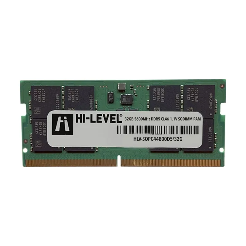 Hi-Level HLV-SOPC44800D5/32G 32 GB (1x32 GB) DDR5 5600 MT/s CL46 SO-DIMM Yeşil RAM