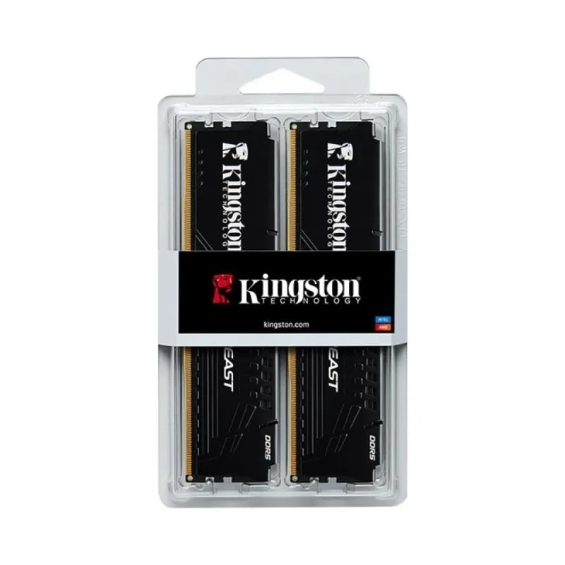 Kingston Beast 64 GB (2x32 GB) DDR5 5200 MT/s CL36 DIMM Siyah RAM
