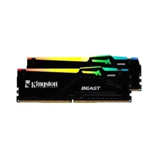 Kingston Beast 64 GB (2x32 GB) DDR5 6000 MT/s CL30 DIMM RGB Siyah RAM
