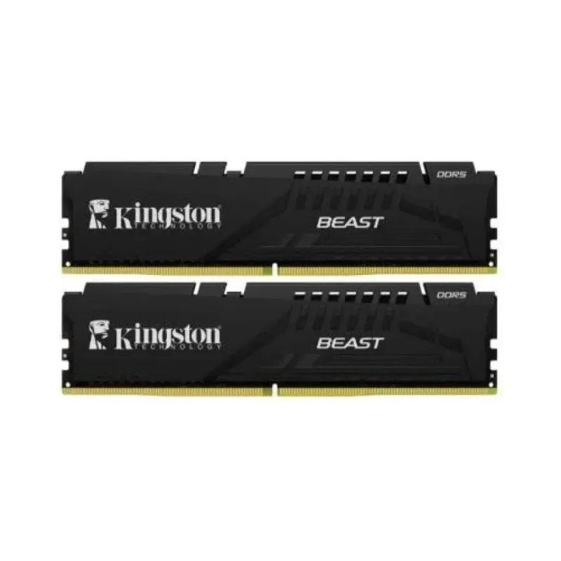 Kingston Beast 32 GB (2x16 GB) DDR5 6400 MT/s CL32 DIMM Siyah KF564C32BBEK2-32TR RAM