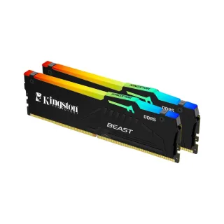 Kingston Beast RGB 32 GB (2x16 GB) DDR5 5600 MT/s CL36 DIMM Siyah RAM