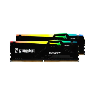 Kingston Beast RGB 64 GB (2x32 GB) DDR5 6400 MT/s CL32 DIMM Siyah RAM