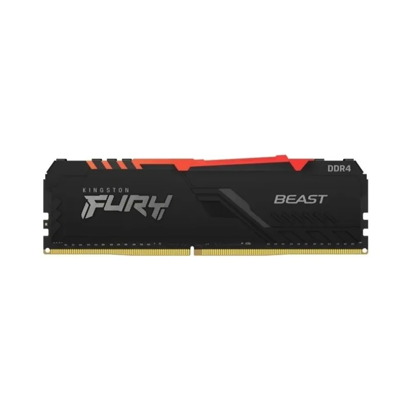 Kingston Fury Beast RGB 32 GB (1x32 GB) DDR4 3200 MT/s CL16 DIMM Siyah RAM