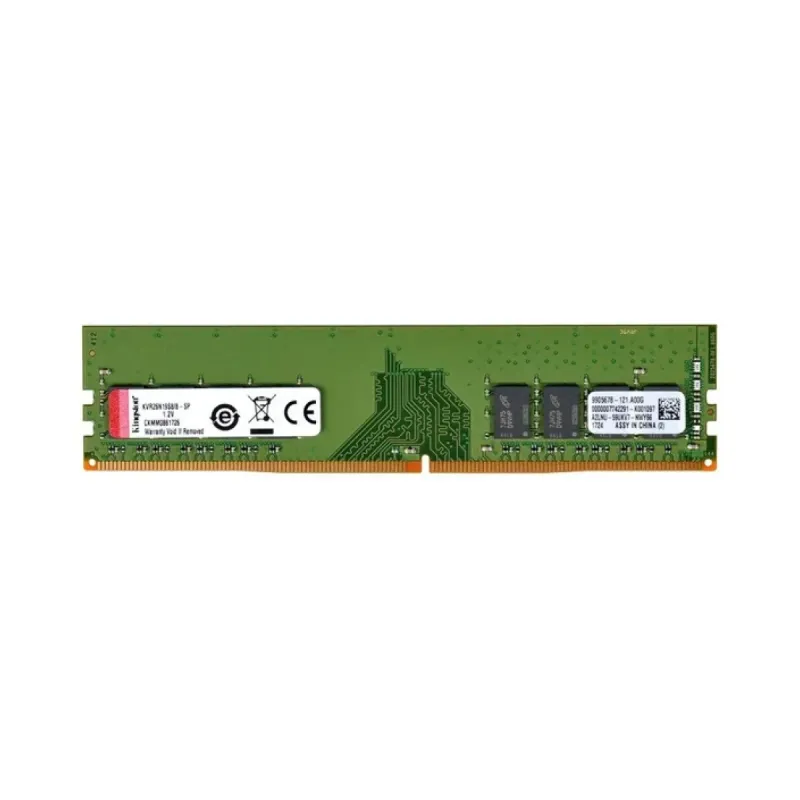 Kingston ValueRAM 8 GB (1x8 GB) DDR4 2666 MT/s CL19 DIMM Yeşil KVR26N19S8/8 RAM