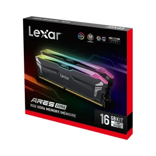 Lexar Ares RGB 16 GB (2x8 GB) DDR4 3600 MT/s CL18 DIMM Siyah RAM