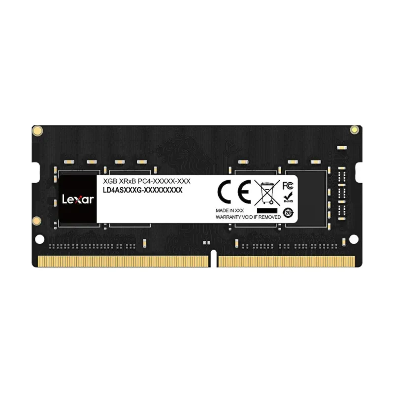 Lexar LD4AS008G-B3200GSST 8 GB (1x8 GB) DDR4 3200 MT/s CL22 SO-DIMM Siyah RAM