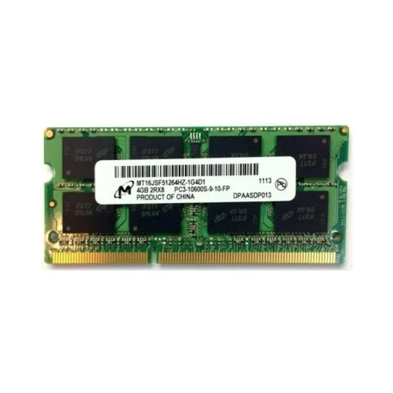 Micron MT16JSF51264HZ-1G4D1 4 GB (1x4 GB) DDR3 1333 MT/s CL9 SO-DIMM Yeşil RAM