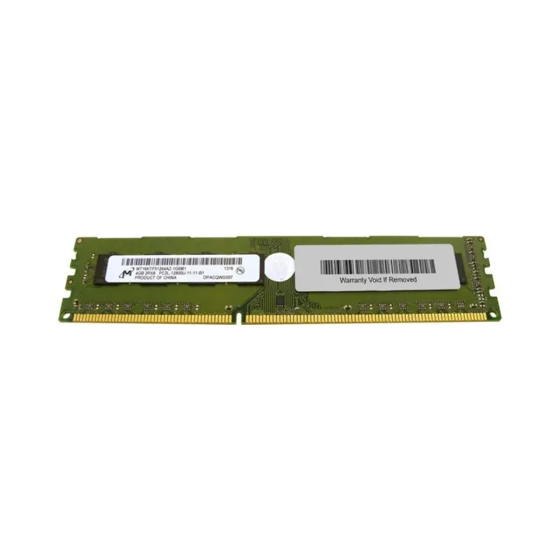 Micron MT16JTF51264AZ-1G6M1 4 GB (1x4 GB) DDR3 1600 MT/s CL11 DIMM Yeşil RAM
