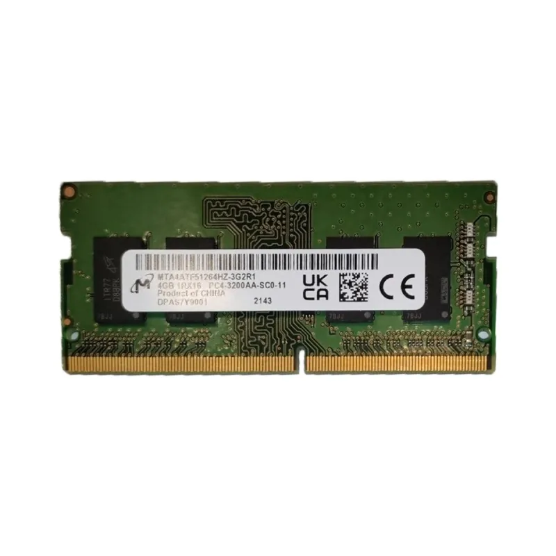 Micron MTA4ATF51264HZ-3G2R1 4 GB (1x4 GB) DDR4 3200 MT/s CL22 SO-DIMM Yeşil RAM