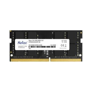 Netac Basic 8 GB (1x8 GB) DDR4 3200 MT/s CL22 SO-DIMM Siyah RAM