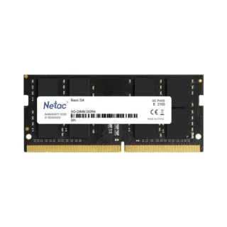 Netac Basic 16 GB (1x16 GB) DDR4 3200 MT/s CL22 SO-DIMM Siyah RAM