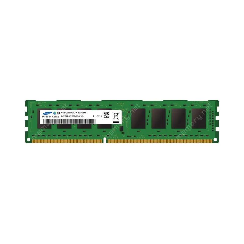 Samsung M378B1G73DB0-CK0 8 GB (1x8 GB) DDR3 1600 MT/s CL11 DIMM Yeşil RAM