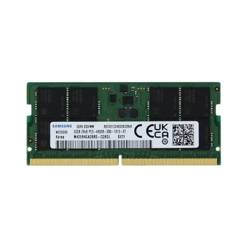 Samsung M425R4GA3BB0-CQKOD 32 GB (1x32 GB) DDR5 4800 MT/s CL40 SO-DIMM Yeşil RAM