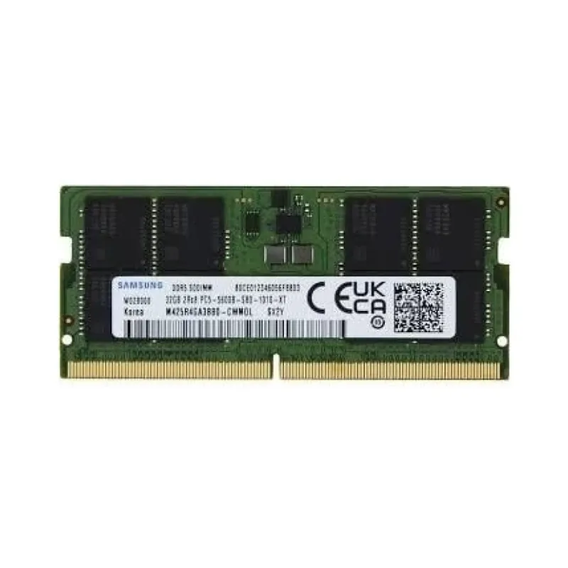 Samsung M425R4GA3BB0-CWM 32 GB DDR5 5600 MT/s CL46 SO-DIMM Yeşil RAM