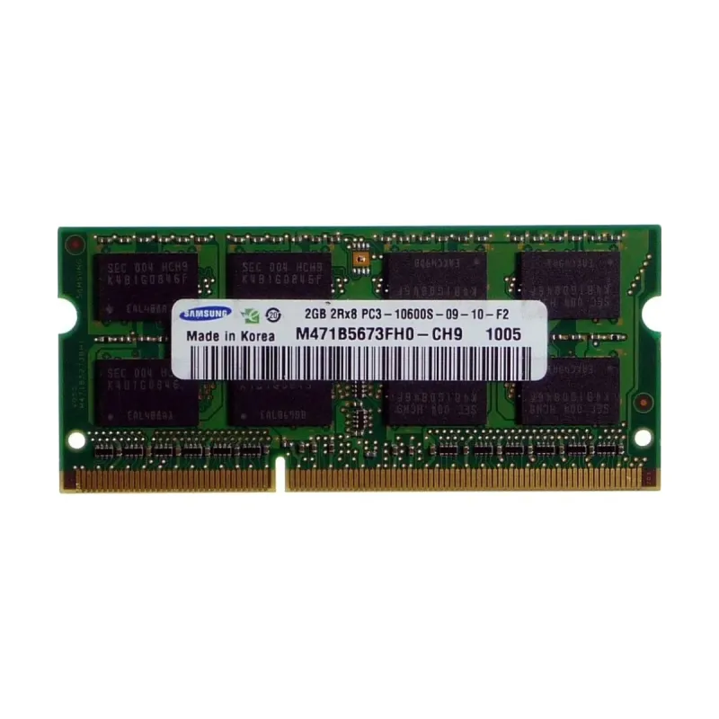 Samsung M471B5673FH0-CH9 2 GB (1x2 GB) DDR3 1333 MT/s CL9 SO-DIMM Yeşil RAM