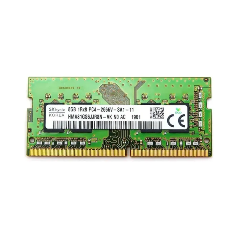 SK Hynix HMA81GS6JJR8N-VK 8 GB (1x8 GB) DDR4 2666 MT/s CL19 SO-DIMM Yeşil RAM
