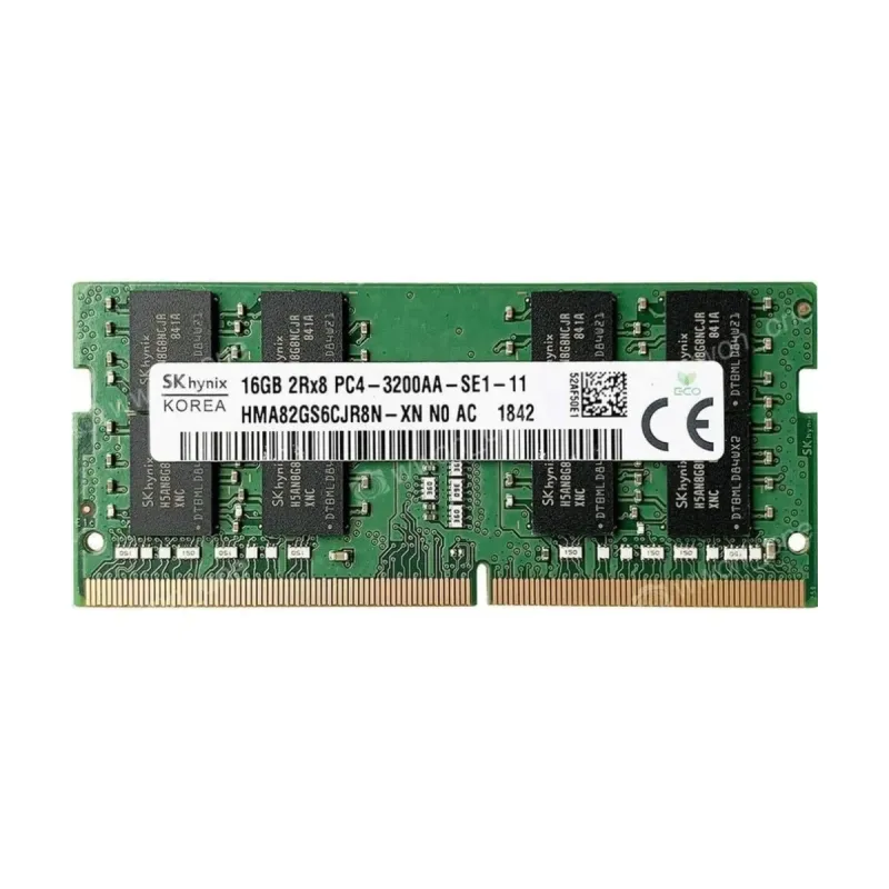 SK Hynix HMA82GS6CJR8N-XN 16 GB (1x16 GB) DDR4 3200 MT/s CL22 SO-DIMM Yeşil RAM
