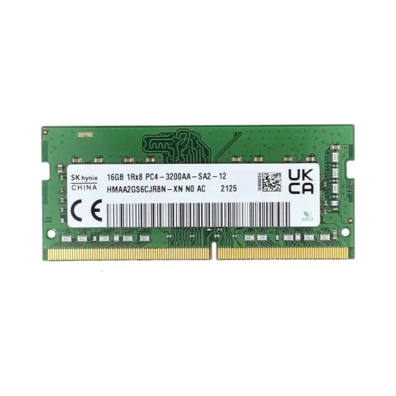 SK Hynix HMAA2GS6CJR8N-XN 16 GB (1x16 GB) DDR4 3200 MT/s CL19 SO-DIMM Yeşil RAM